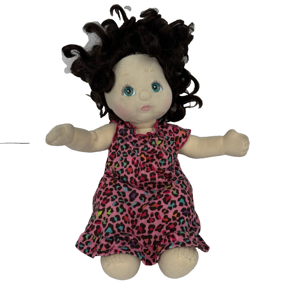 My Child Doll Girl Brown Hair‎ Bluegreen Eyes Brunette Mattel 1985 Green Heart